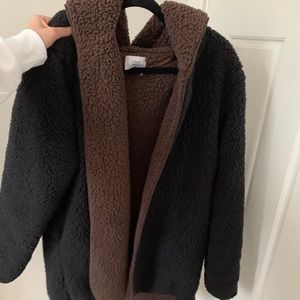 urban outfitters teddy bear coat size small